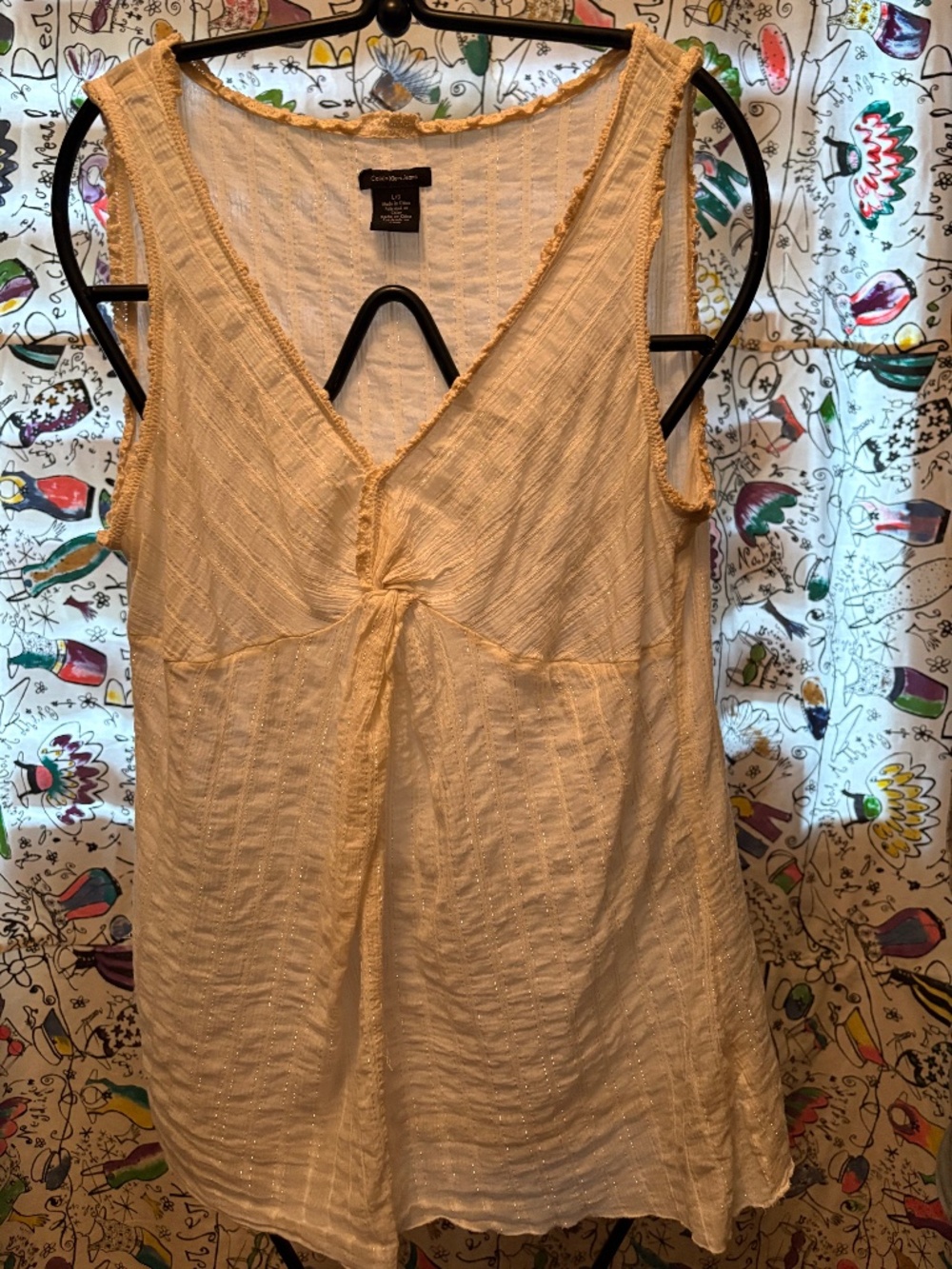 Calvin Klein Jeans sheet cotton top